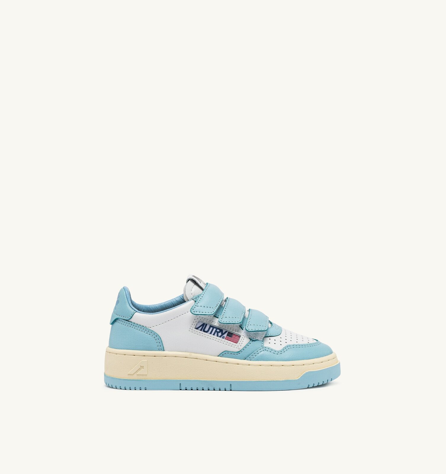 Medalist Kids Low bicolore en cuir coloris blanc et acquatic