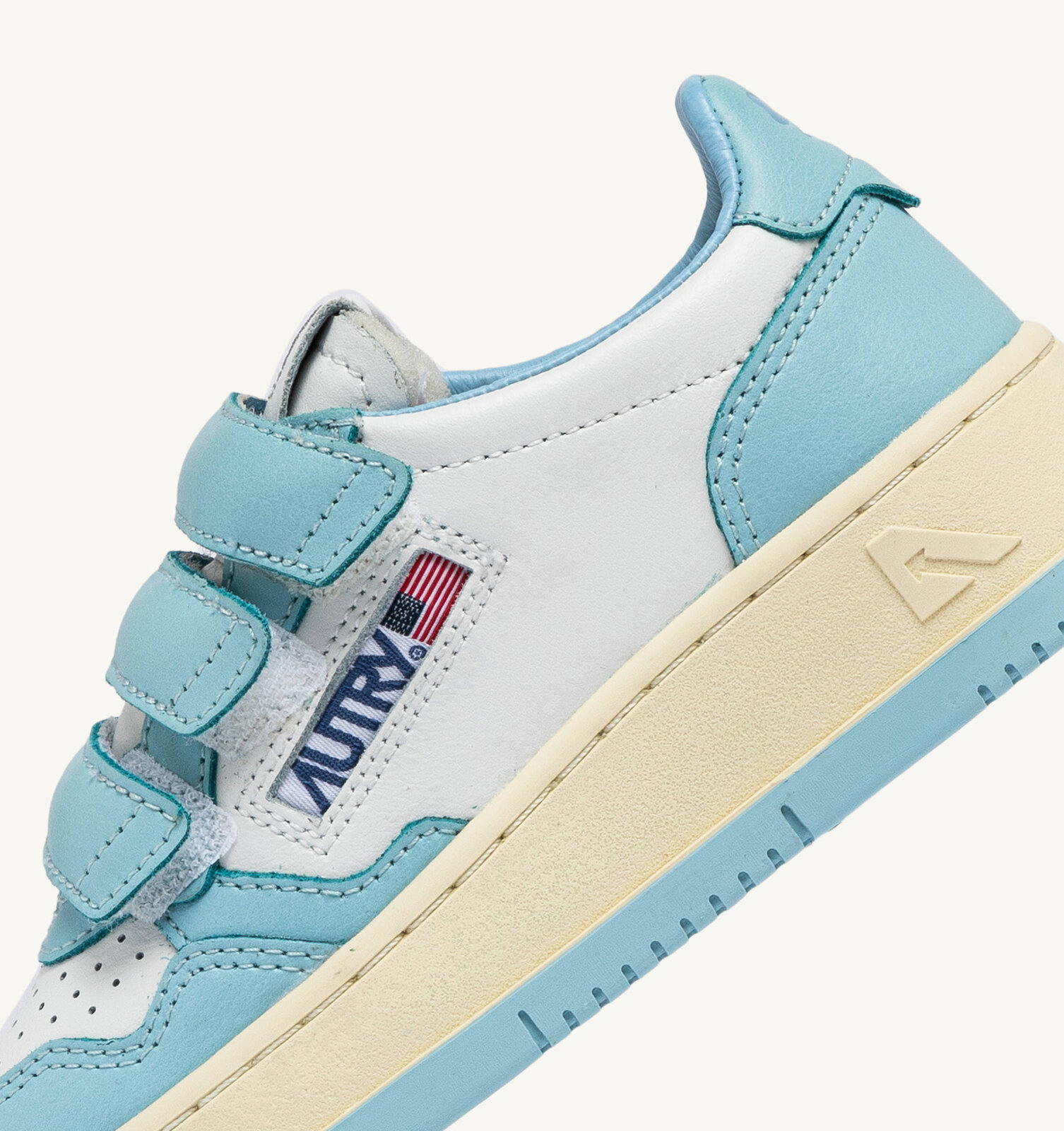 Medalist Kids Low bicolore en cuir coloris blanc et acquatic