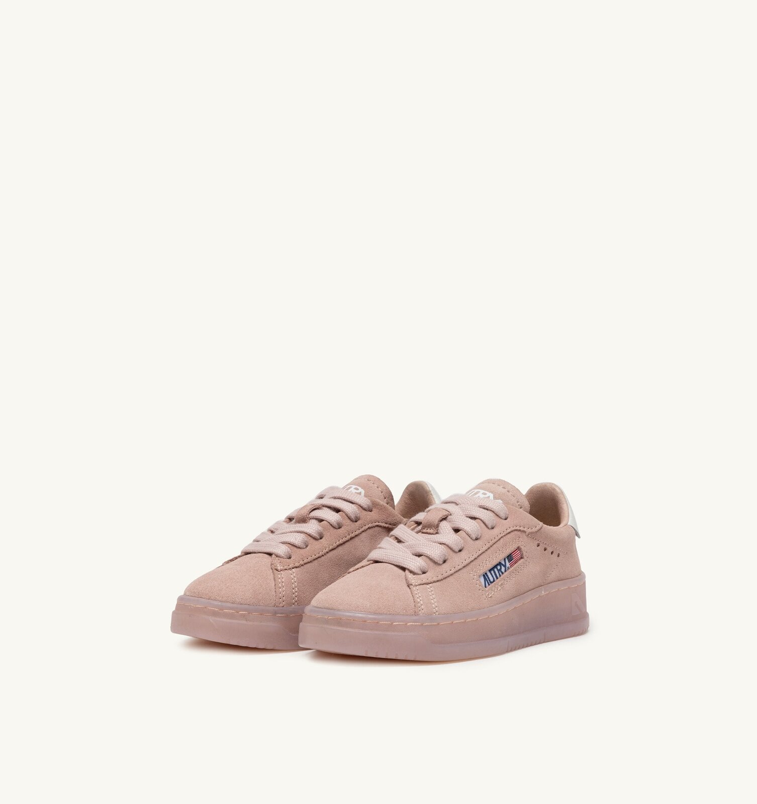 Dallas Kids Low en daim coloris powder pink