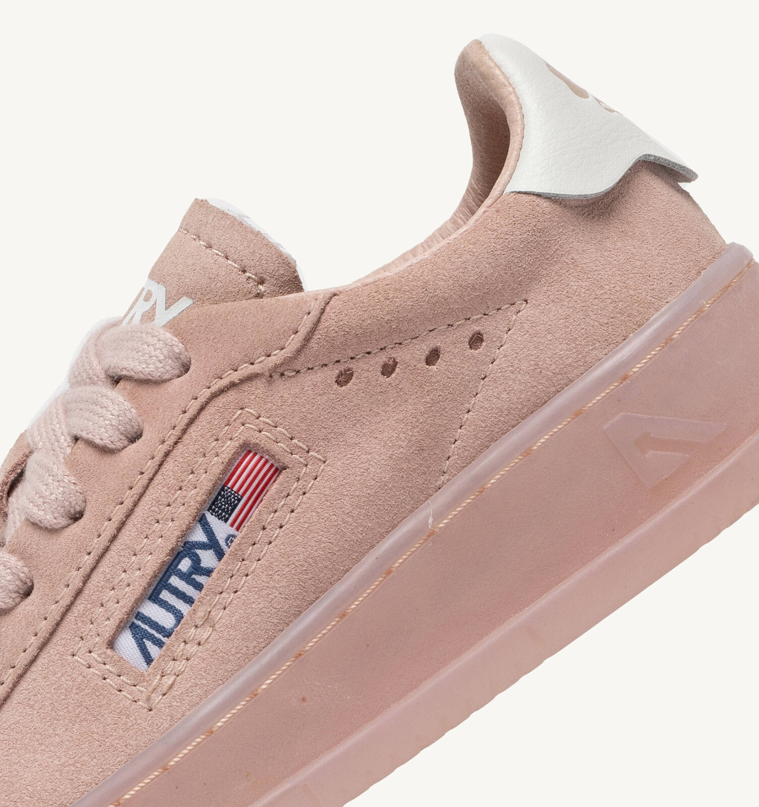 Dallas Kids Low en daim coloris powder pink