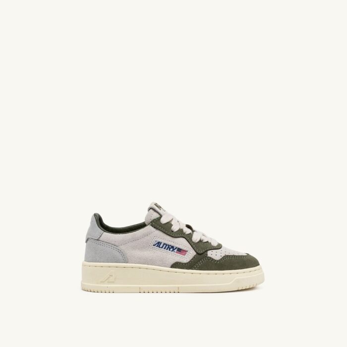 Medalist Kids Low en daim coloris schio green et loft gray