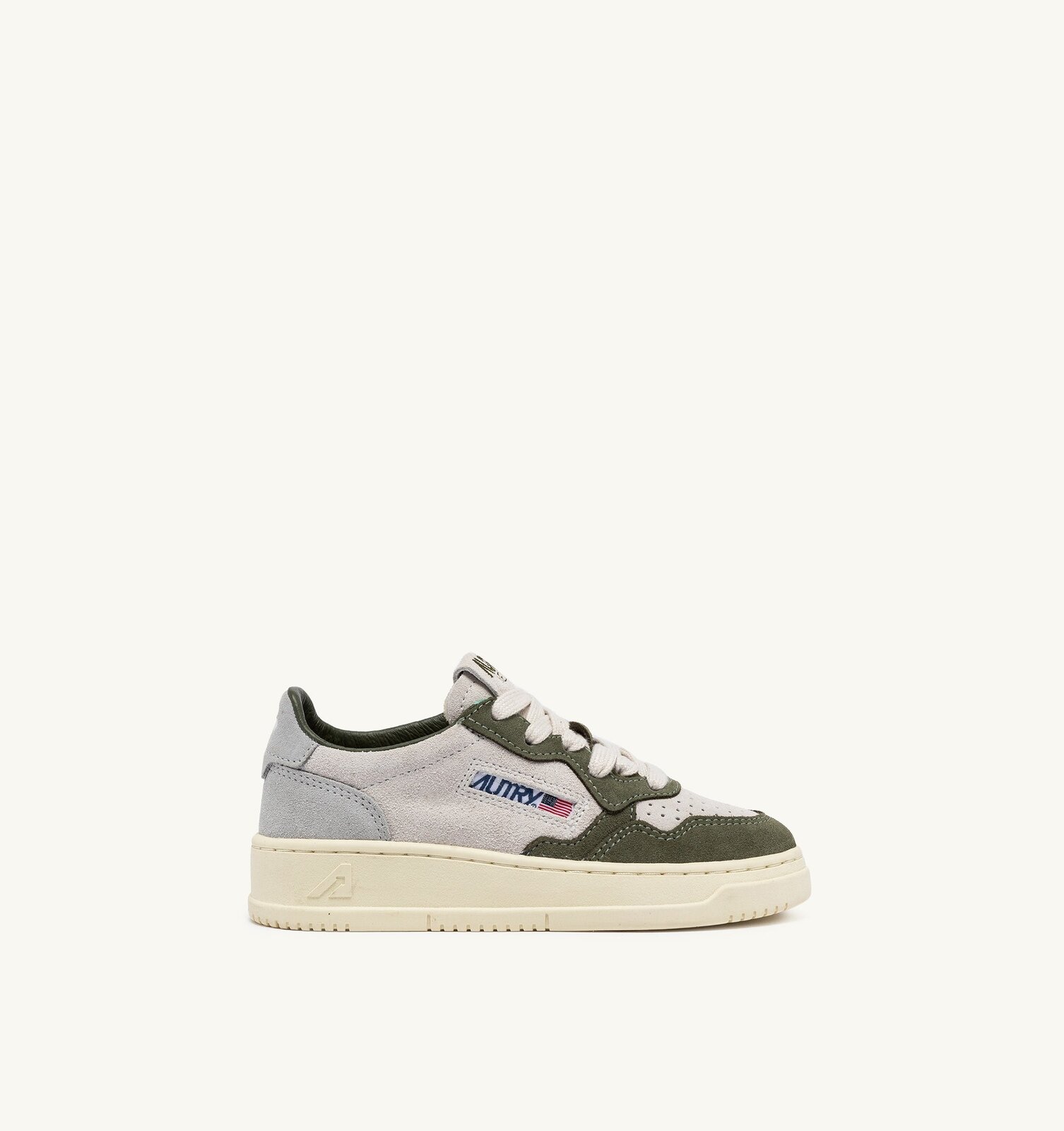 Medalist Kids Low en daim coloris schio green et loft gray