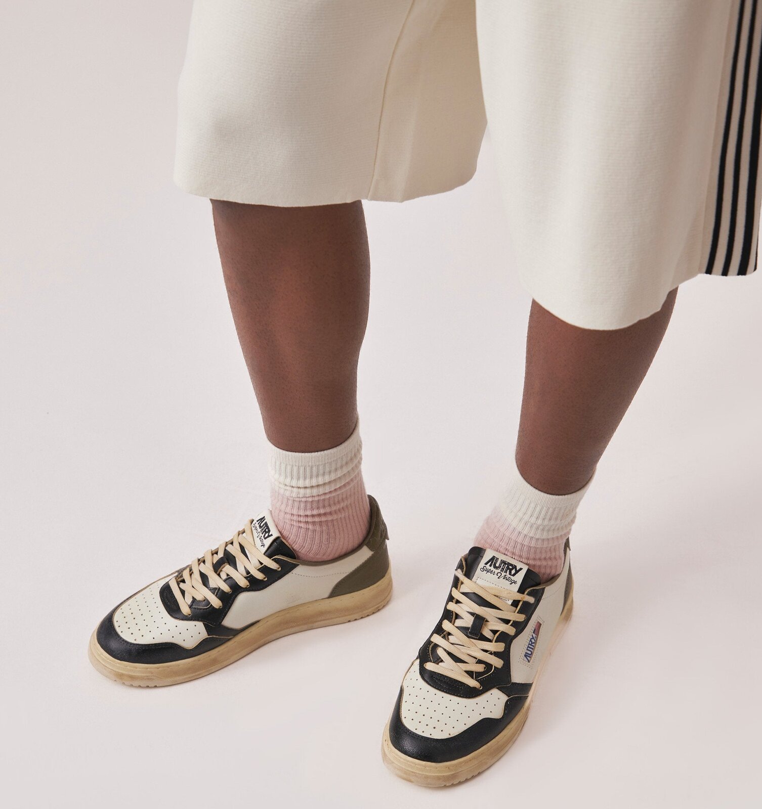 Medalist Low Super Vintage blanc, Covert Green et noir