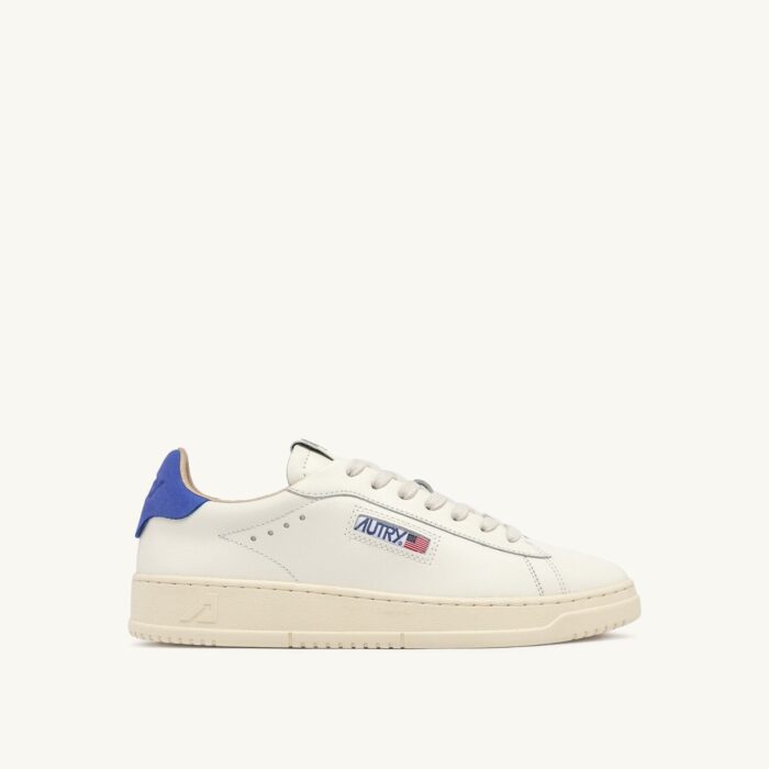 Dallas Low en cuir coloris Marshmallow et bleu