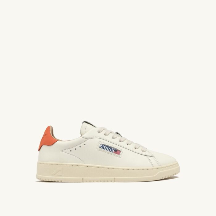 Dallas Low en cuir coloris Marshmallow et Orangeade