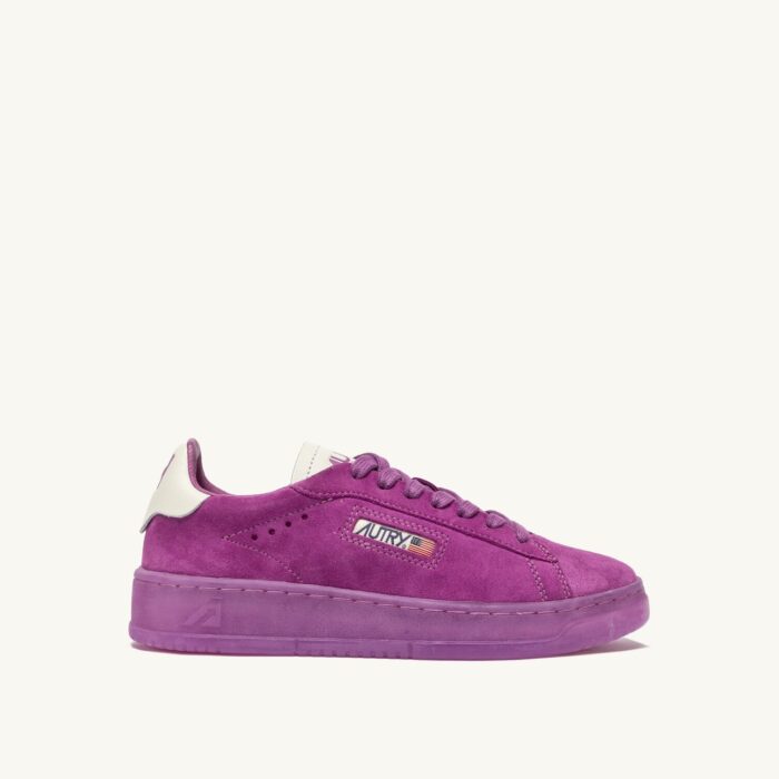 Dallas Low en daim Marshmallow et Hyacinth Viole