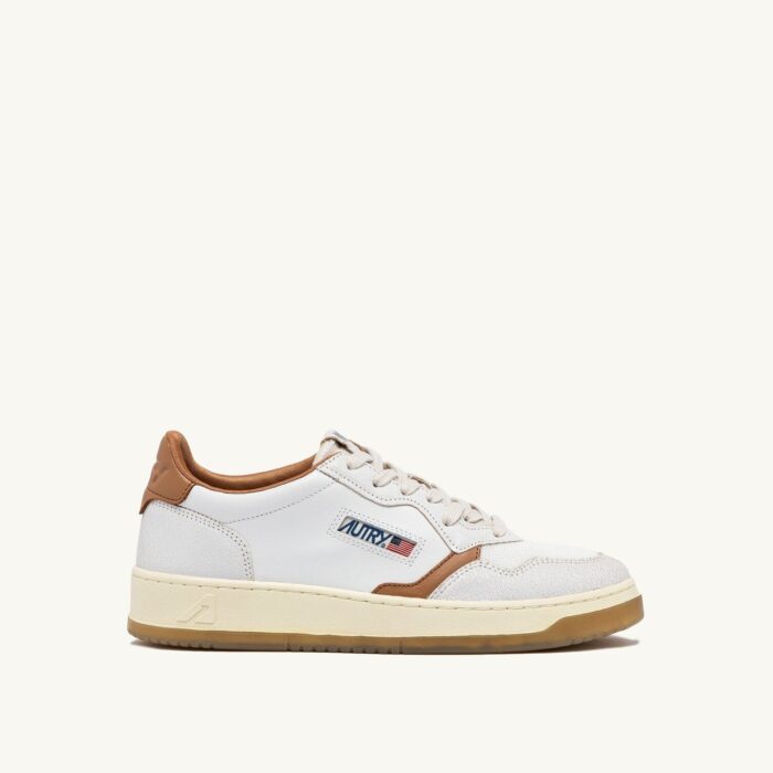 Medalist Low en cuir et mesh coloris blanc et Tanzine
