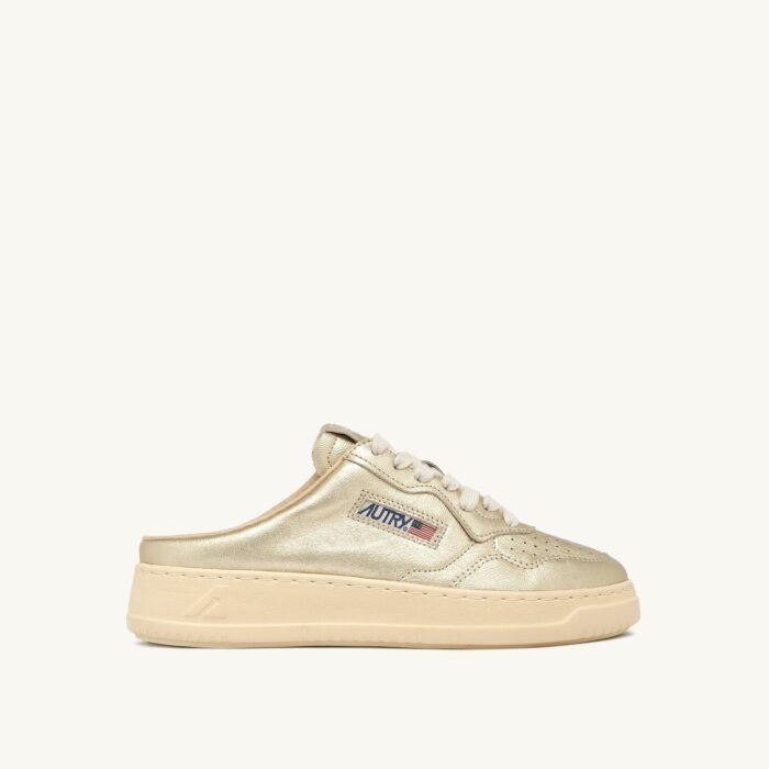 Medalist Mule en nappa coloris Platinum