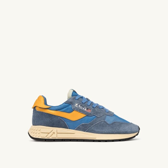 Reelwind Low en nylon et daim coloris cenble et gold fusion