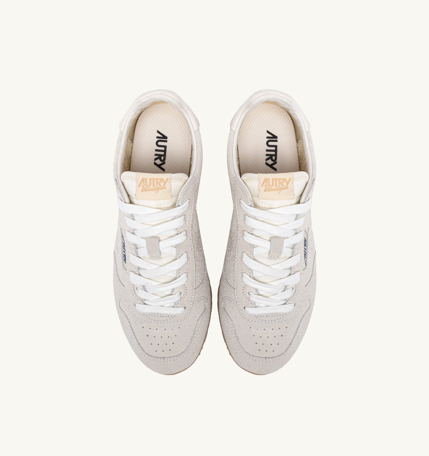 Windspin en daim Off White