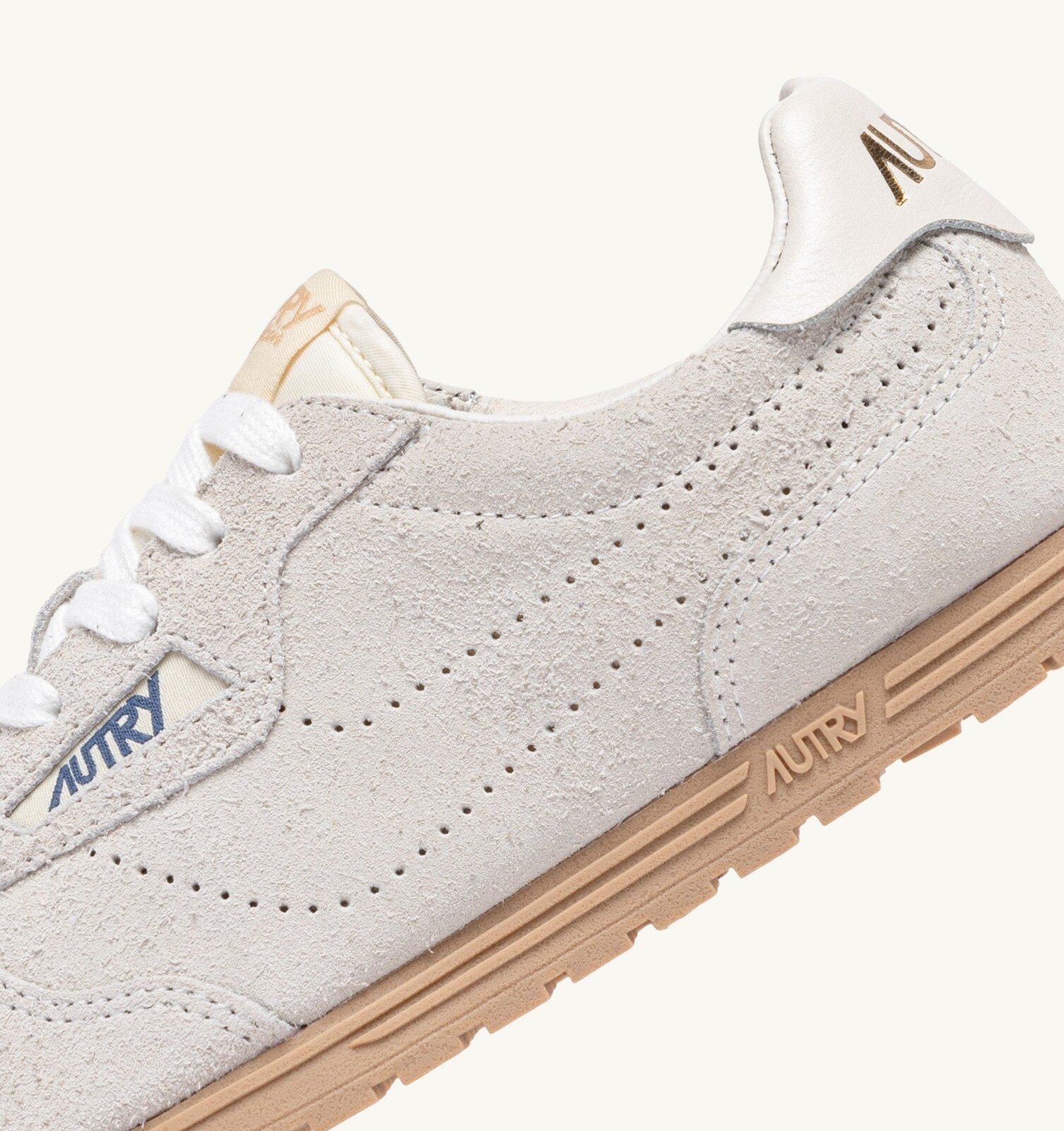 Windspin en daim Off White